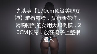 九头身【170cm顶级美腿女神】难得露脸，又有新花样，网购刚到的女用大JB倒模，20CM长屌，放在椅子上整根插入