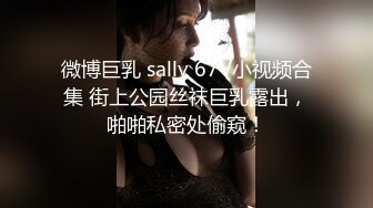 微博巨乳 sally 67V小视频合集 街上公园丝袜巨乳露出，啪啪私密处偷窥！